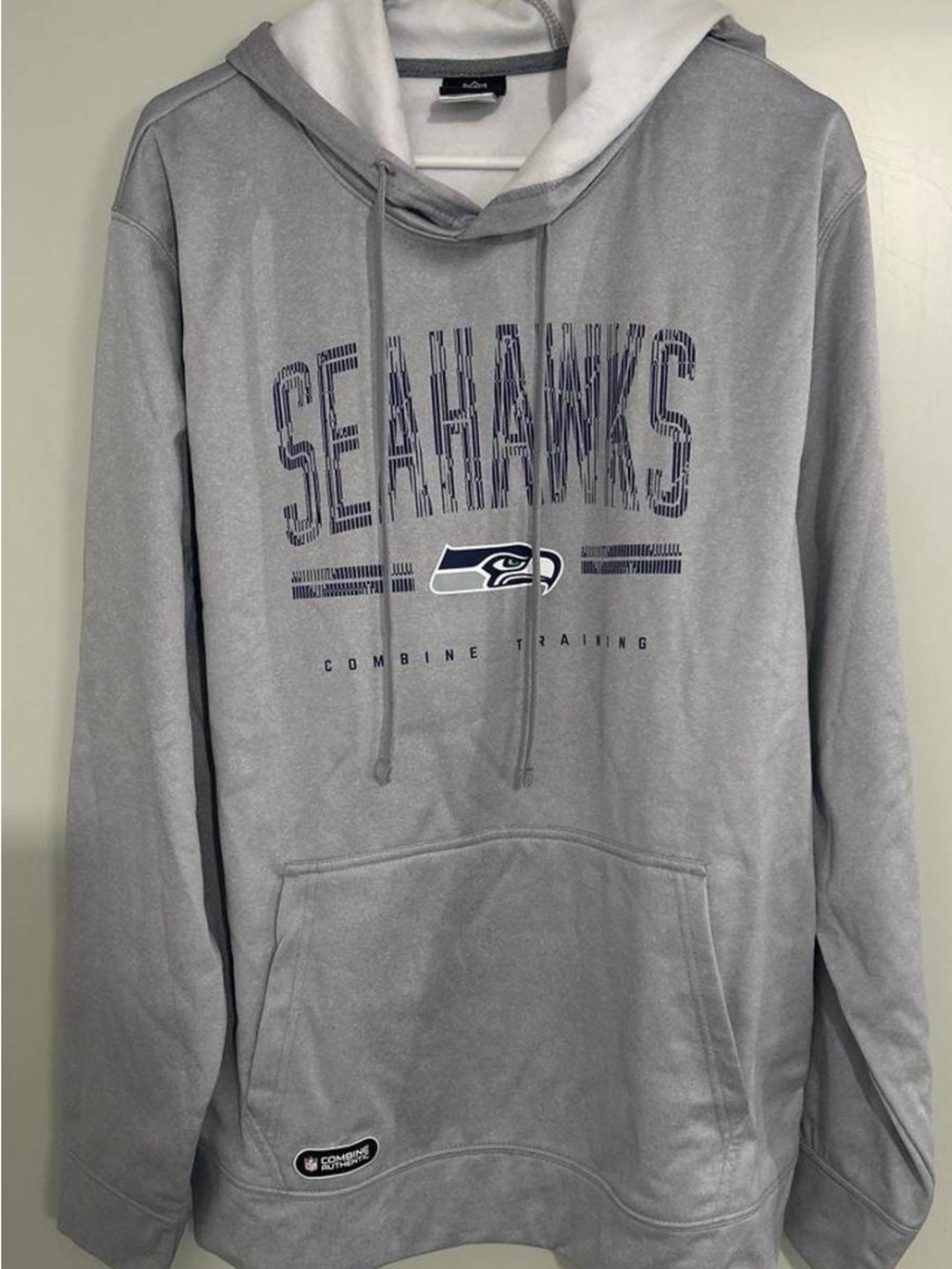 Seattle Seahawks Gray Pullover Hoodie - Combine Training